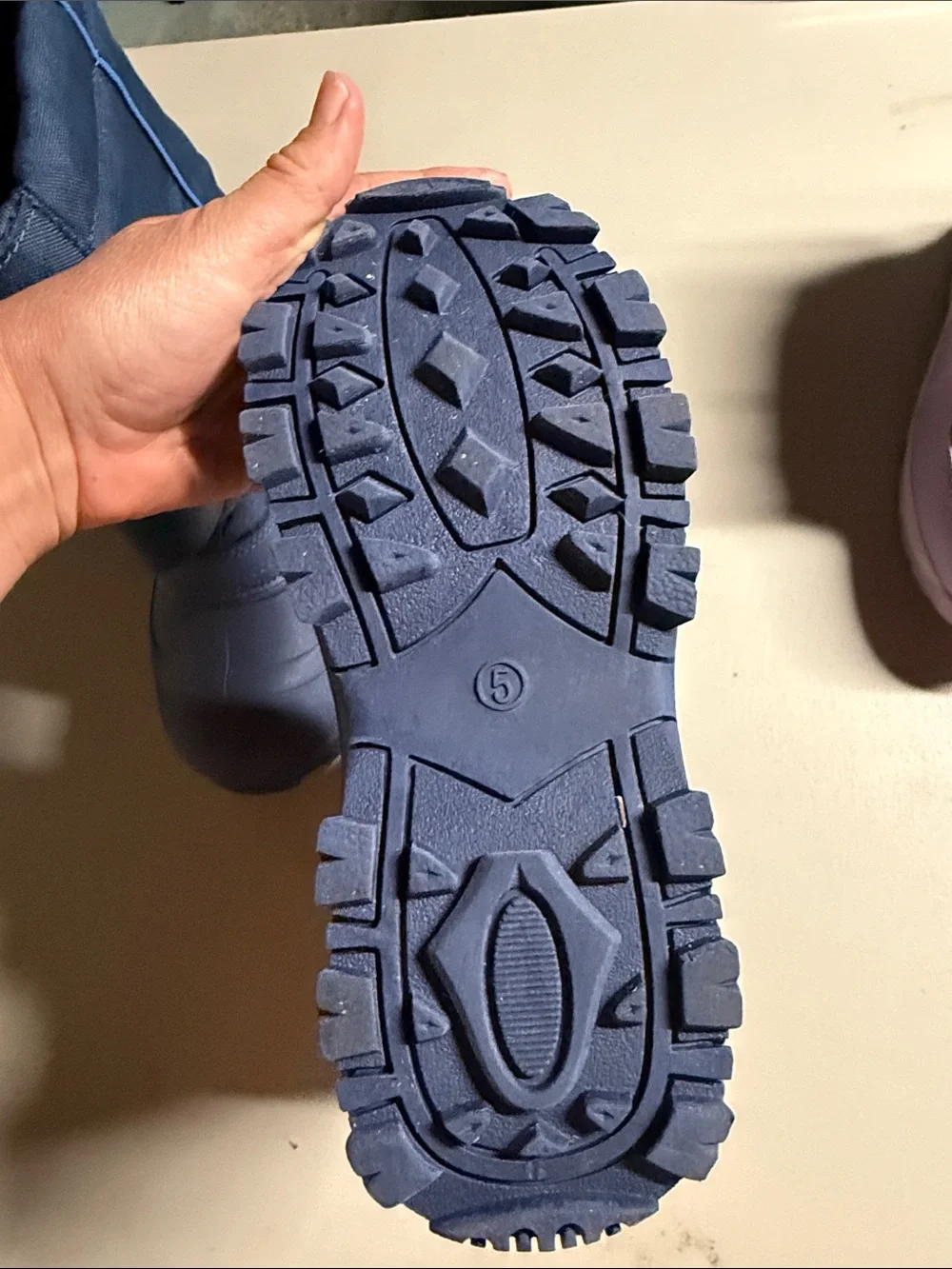 Tundra Kids Navy Blue Winter Snow Boots